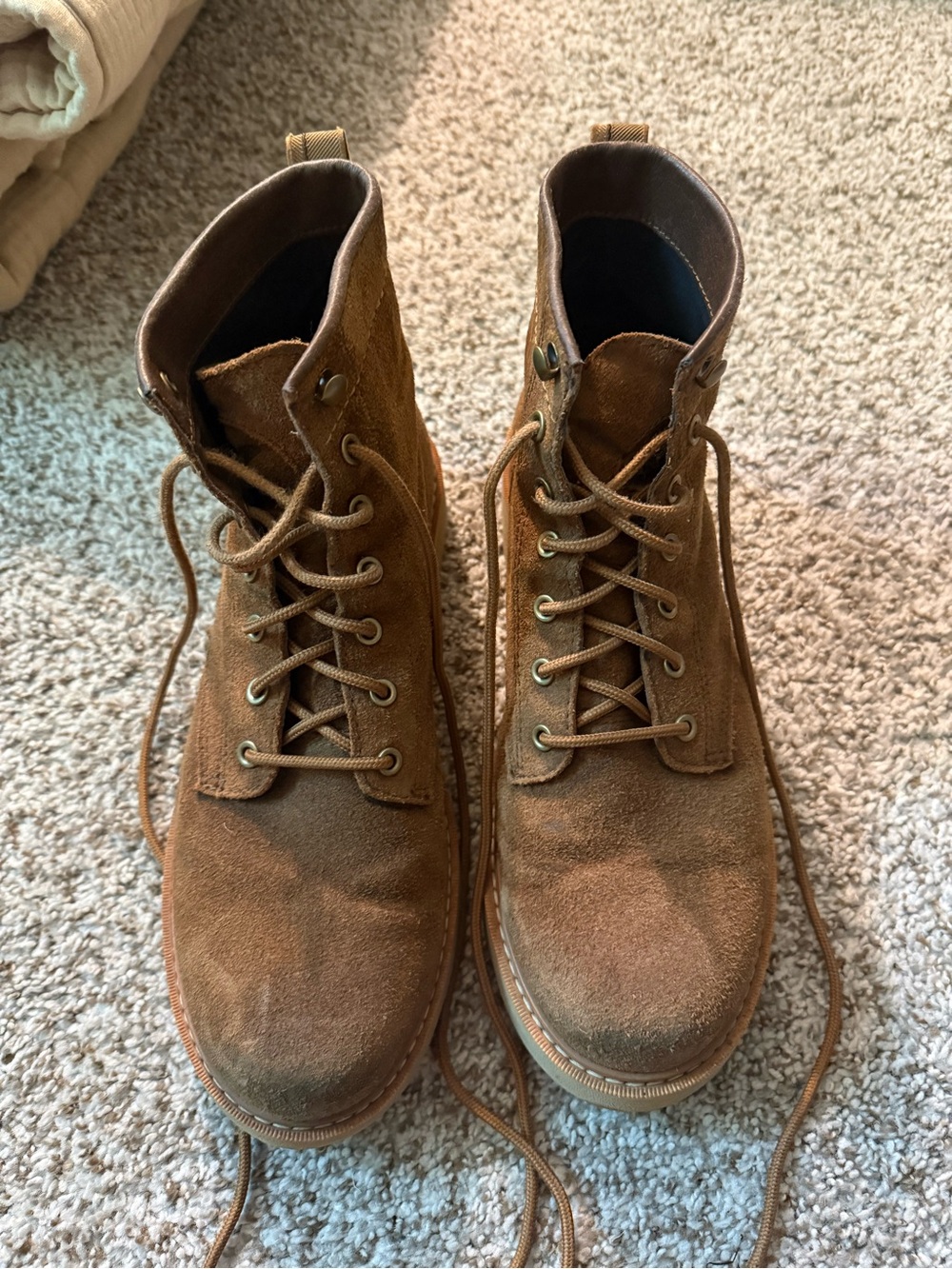 SOREL Men's Brown Suede Lace-Up Boots
